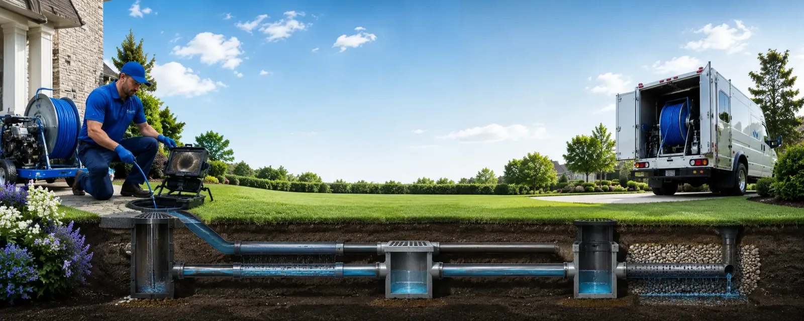 Outdoor drain cleaning information for Brumley, MO